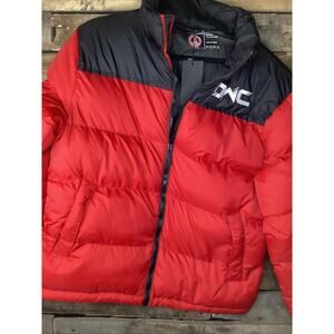 Dewitt Clinton HS Puffer Jacket Coat Heavy Size Small Red And Black